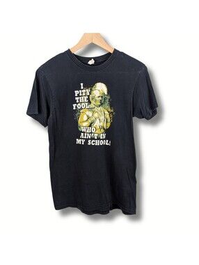 Vintage 80s Hanes Mr. T Parody T-Shirt Cornelius Vanderbilt Black Small USA Made